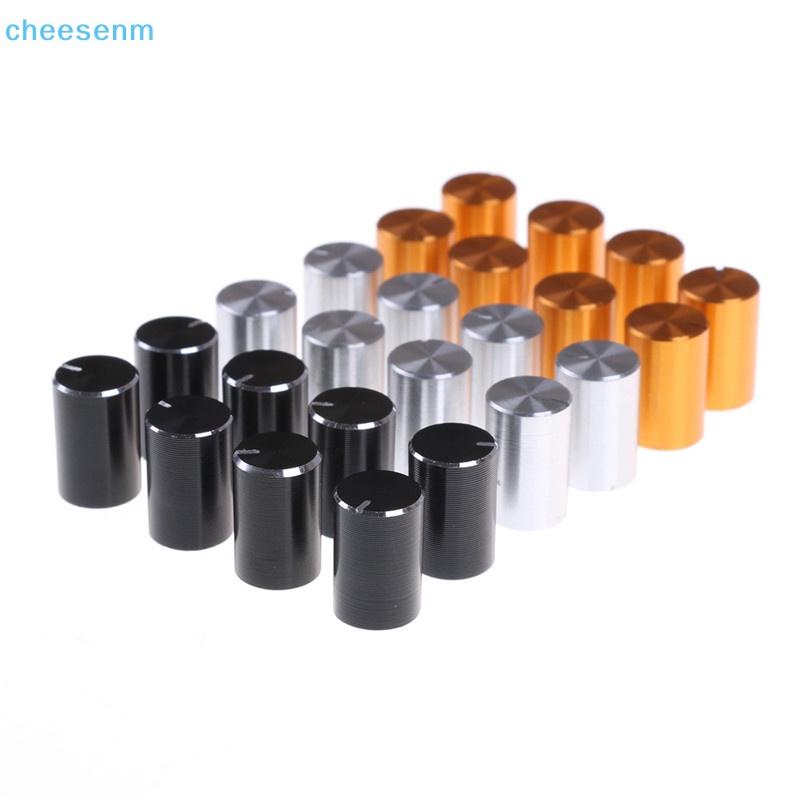 8 Nút Vặn Chiết Áp Điều Chỉnh Âm Lượng Đường Kính 10 * 15mm 6mm Bằng Nhôm