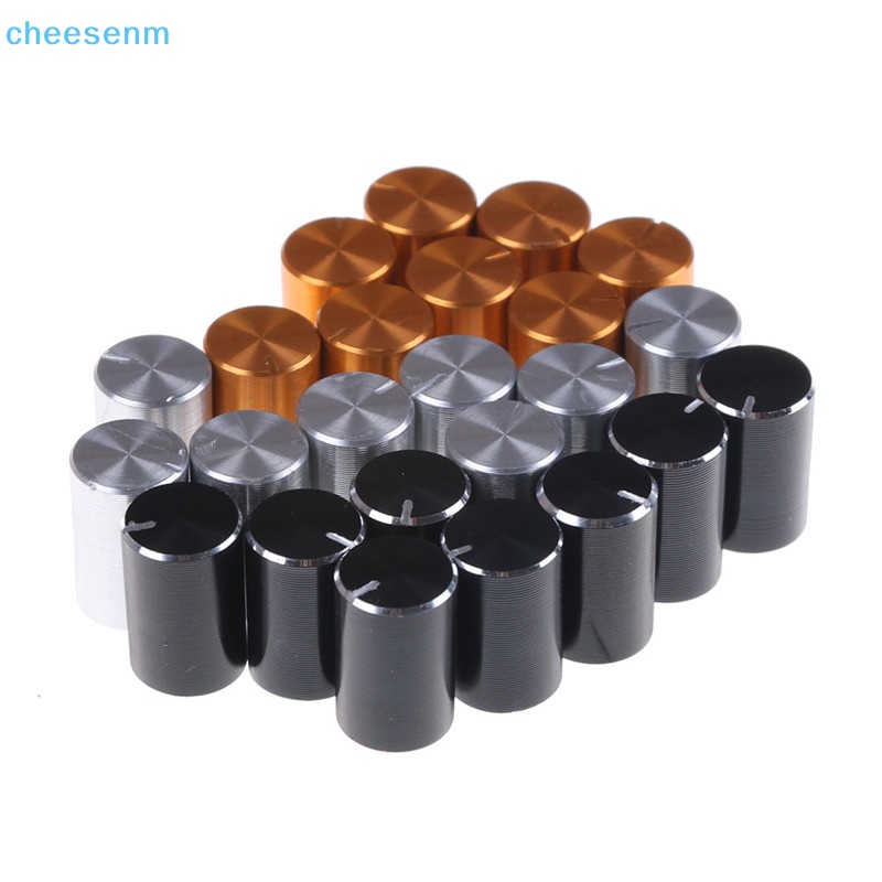 8 Nút Vặn Chiết Áp Điều Chỉnh Âm Lượng Đường Kính 10 * 15mm 6mm Bằng Nhôm