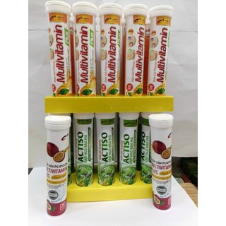 [20 viên] Viên sủi Actiso Pluss , multivitamin  chanh leo , cam .bổ gan lợi mật, thông tiểu , bổ sung vitamin .
