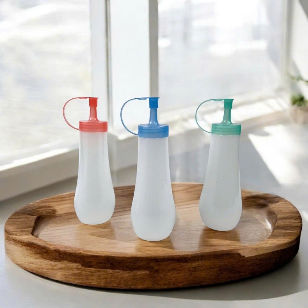 [COMBO 2] Chai Đựng Tương Xốt Vinh Nam Plastic Chai Có Vạch Chia Chống Bụi An Toàn Nhiều Size
