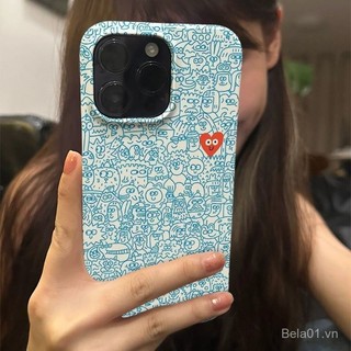 Ốp điện thoại cho iPhone, họa tiết graffiti tình yêu và hạnh phúc, ốp cho iPhone 16 Pro, ốp cho iPhone 15/14 Pro Max, ốp cứng cho phụ nữ 13, ốp bảo vệ cho 12/XR/11 UH9K
