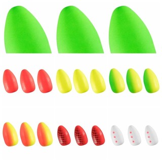 DELMERHOME 30 chiếc Phao xốp câu cá, Phao câu cá bằng bọt xốp xốp câu cá có độ nhạy cao Bobber, Phao cá nổi hình nón xốp bắt mắt Fishi Phao chỉ báo Catfishi