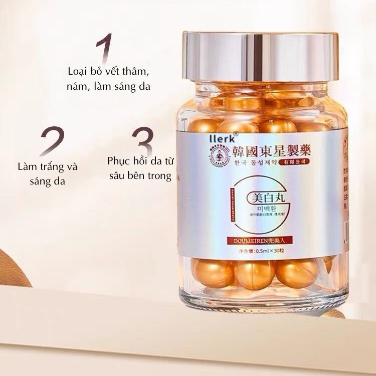 Tinh Chất Yan Chunxi Doumeiren Dưỡng Trắng Da, Loại Bỏ Nám, Tàn Nhang, Dưỡng Ẩm, Làm Đều Màu Da, Phục Hồi Da Từ Sâu Bên