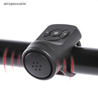 Airpeccutin Sừng Điện Đen ABS USB Sạc Đi Xe Đạp Loa Vòng Phụ Kiện Xe Đạp Tay Cầm Lớn Vòng Báo Động EN