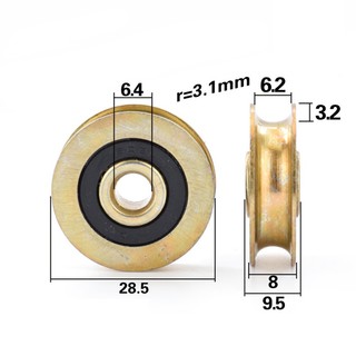 Bánh Xe Ròng Rọc Dây Chéo 6mm 6.4 * 28.5 * 8
