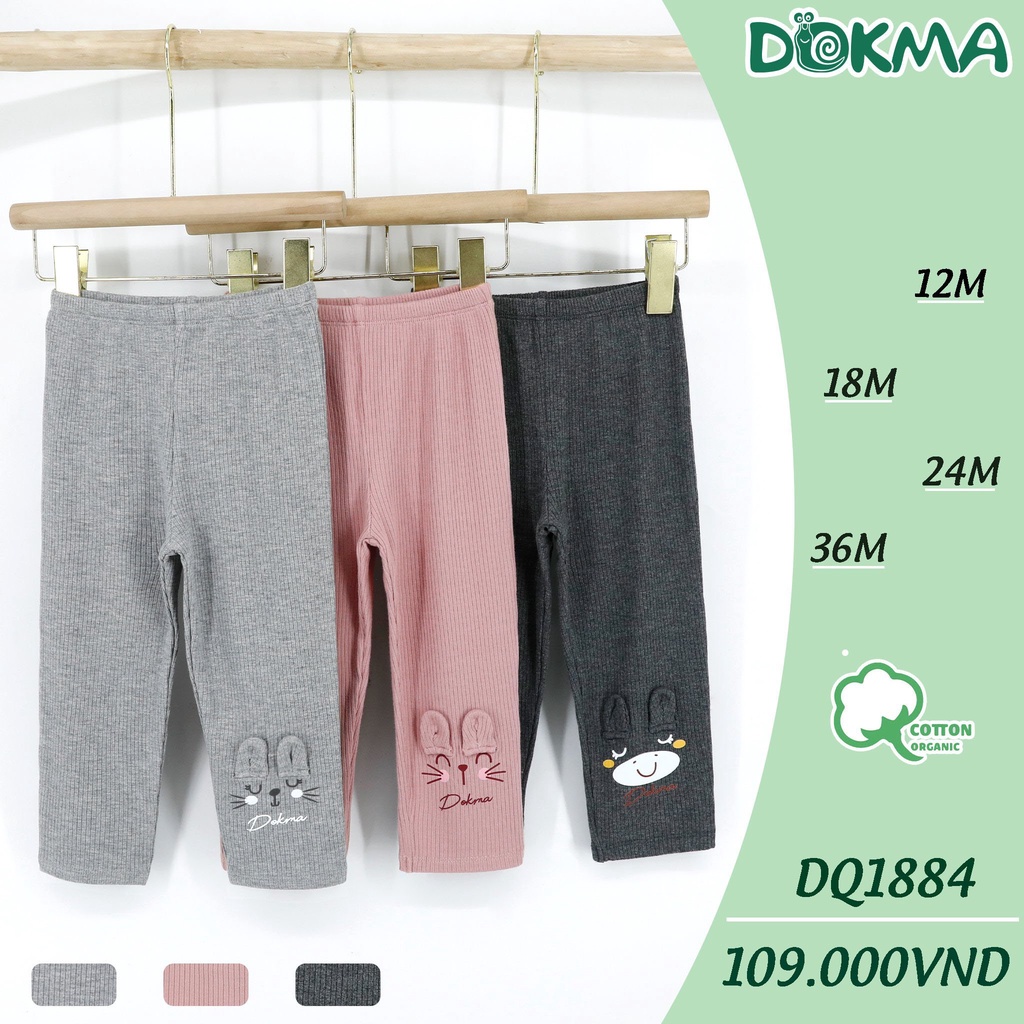 (8-13kg, 6-36M) Quần Legging Len Mỏng Dokma Hoạ Tiết Siêu Xinh Dành Cho Bé Gái DQ1884 DQ2394 DQ2398