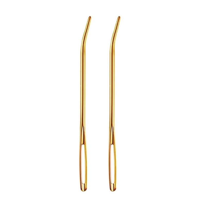YOI Kim May Mắt Lớn Với Đầu Cong Sợi Darning Kim May Bộ Kim Cho Len May Tay Đan Móc