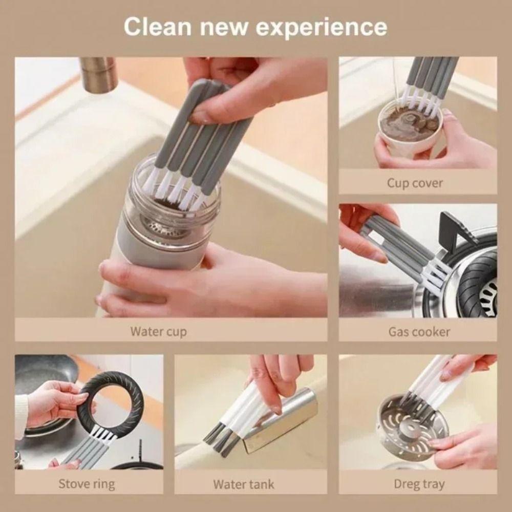 Bàn chải khe rãnh mini, bàn phím khử nhiễm, nắp cốc di động BAMBOOB