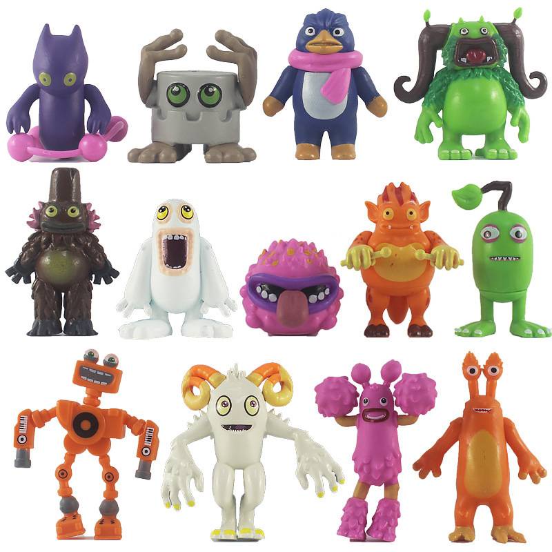 SQ5 13 Chiếc My Singing Monsters Nhân Vật Hành Động Ghazt Noggin Mammott Pango Furcorn Maw Drumpler PomPom Đồ Chơi Dành Cho Trẻ Em QS5
