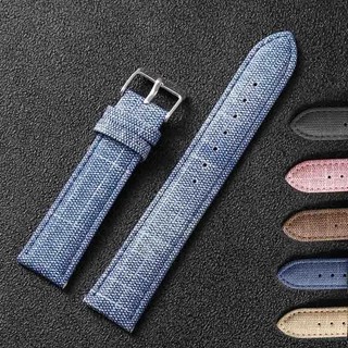 Dây Đồng Hồ Đeo Tay 10-22mm 10mm 12mm 14mm 16mm 18mm 20mm 22mm y2k Bằng Vải denim Phong Cách Cổ Điển Dành Cho Nữ