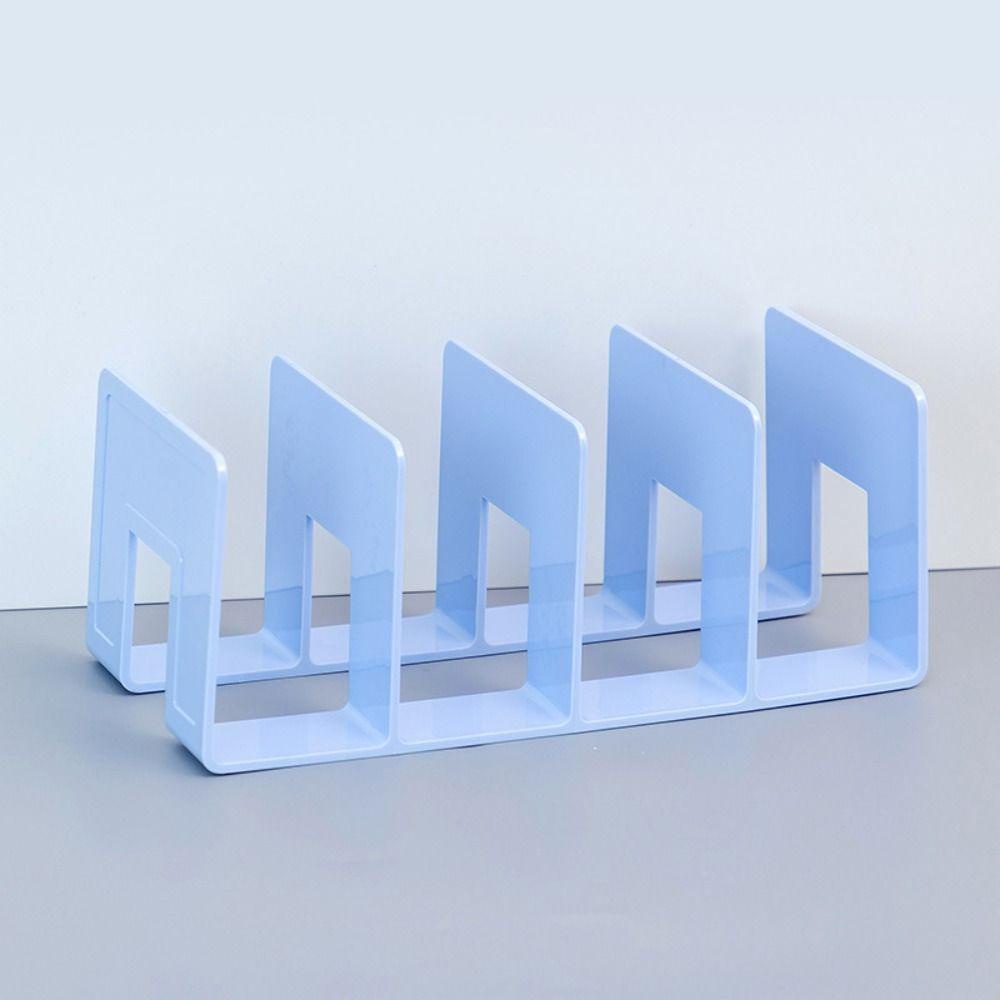 Giá sách CÓ 4 VÁCH NGĂN Để Bàn, Giá Hộp đựng sách bằng nhựa Acrylic