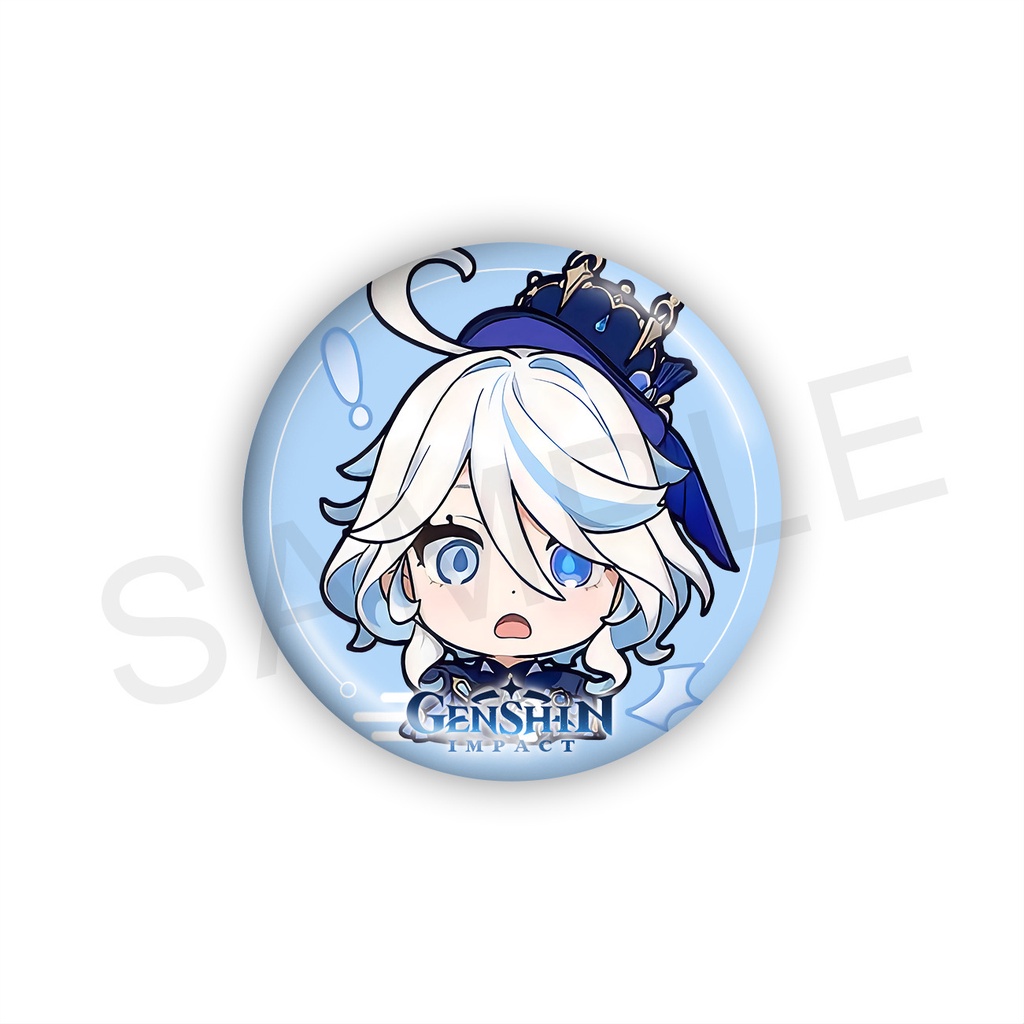 HK1 Genshin Tác Động Furina Huy Hiệu Anime Chân Hoạt Hình Focalors Fontaine Tròn Thổ Cẩm Túi Mặt Dây Chuyền Bộ Sưu Tập Quà Tặng Cho Trẻ Em