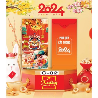100 BAO LÌ XÌ ĐỦ MẪU - Bộ Rồng May Mắn 2024 bao lì xì tết (01-10)