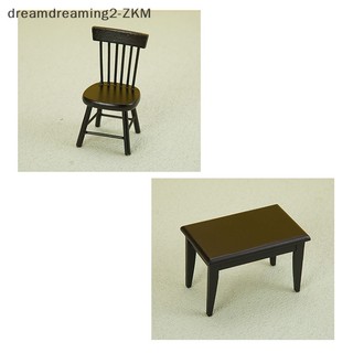 [dreamdreaming] Trang trí nội thất nhà búp bê Mô hình bàn và ghế thủ công Shoog Đạo cụ cảnh [zkm]