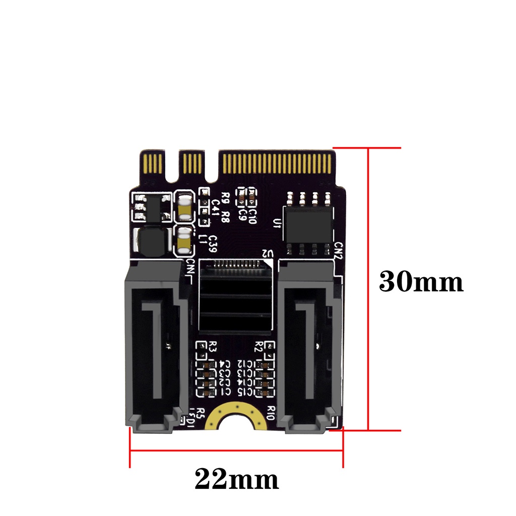 Jmt Thẻ Mở Rộng m2 (a + e key) Sang sata3.0 Mở Rộng pcle 3.0 key a + e wifi m.2 Sang sata for ngff 2230 ssd Cho Máy Tính
