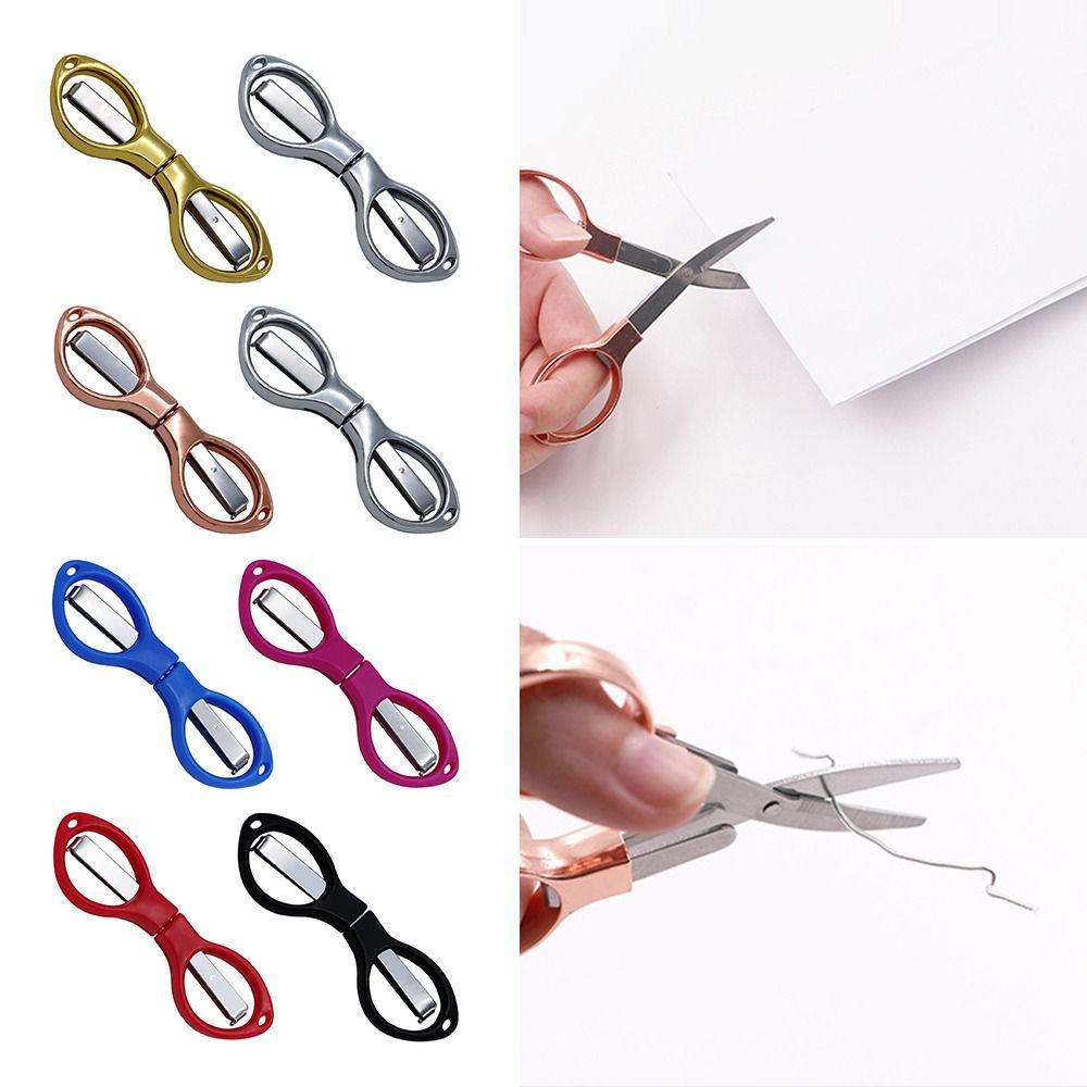 Máy cắt dây câu THFENG, Dụng cụ cầm tay Kéo gấp di động, Sáng tạo gấp bằng thép không gỉ đa chức năng Kéo văn phòng phẩm Quà tặng