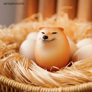 Airspeccutin Quả Trứng Chó shiba inu Thực Tế Bằng pvc Để Bàn Trang Trí Nội Thất Văn Phòng / Làm Quà Giáng Sinh Vui Nhộn