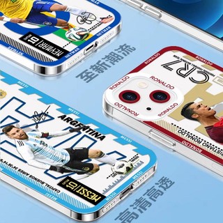 Ốp Điện Thoại tpu Mềm Trong Suốt Chống Sốc In Hình Cầu Thủ Bóng Đá Cho iphone 11 12 pro 6 6s 7 8 plus x xs xr max