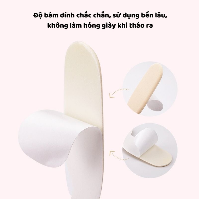 [COMBO 5 ĐÔI]Lót Giày Chống Rộng, Chống Rớt Gót Cao Cấp, Bảo Vệ Chân Khi Mang Giày-  Miếng Lót Gót Giày Chống Rộng