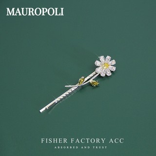 Kẹp Tóc Hoa Hướng Dương zircon Phong Cách Mới Mairopoli [Hàng Có Sẵn]
