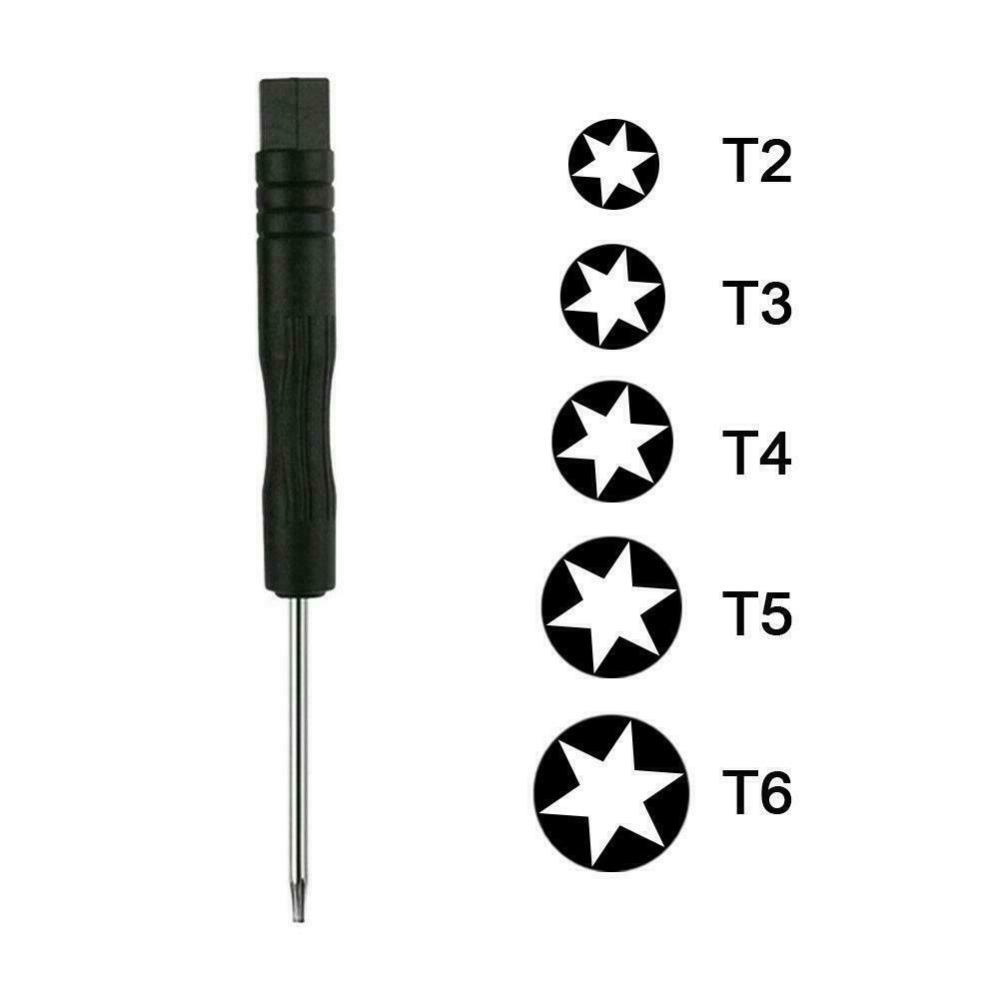 NOTE1 Tuốc nơ vít hình ngôi sao, T2 / T3 / T4 / T5 / T6 Đầu lô thép Công cụ tháo rời điện thoại, Tay cầm bằng nhựa di động Bảo trì không chính xác Dụng cụ cầm tay chống trượt Sửa chữa điện thoại di động