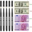 Bút dò hóa đơn giả TUYỆT VỜI, Bút đánh dấu bảo vệ tiền nhựa Bút phát hiện giả, Dụng cụ kiểm tra bền bỉ Bút dò tiền