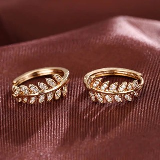 Bông Tai Mạ Bạc 925 Đính Đá Zircon Đơn Giản Thời Trang Cho Nữ