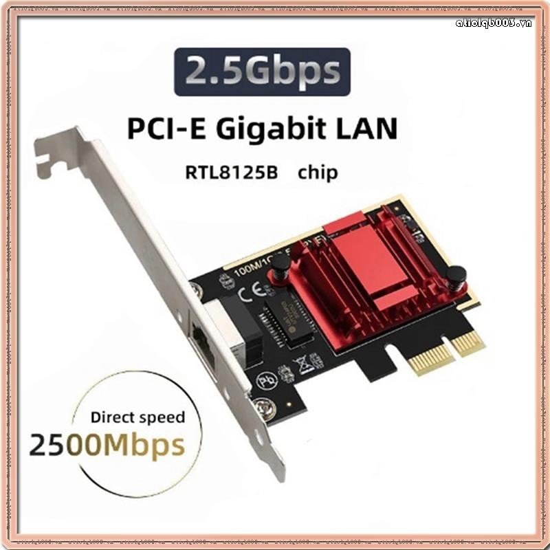 Carte Réseau 2.5G PCI-E Vers RJ45 – Vitesse 2500 Mbps – Puce RTL8125B – Pour PC Gaming, Bureautique – Installation Facile - 4