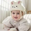 AWNGD Đệm Đầu Đệm Ốp Lưng Bonnet, Không Ốp Lưng Hoạt Hình Trẻ Em Mũ Bảo Hiểm, Lưới Dễ Thương Thoáng Khí Chống Rơi Cho Bé Bảo Vệ Đầu Cho Bò Đi Bộ Chạy