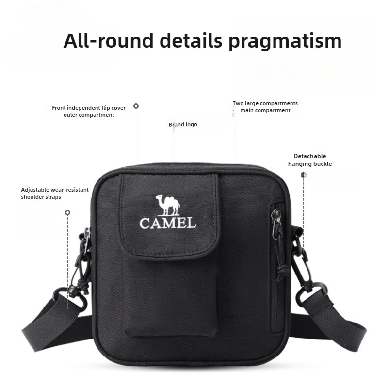 Ảnh Túi đeo vai thể thao ngoài trời CAMEL CROWN Nam và Nữ Túi Messenger Ba lô đeo vai 1