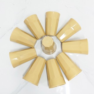 Combo 10 Ly Nhựa melamine size lớn 500ml (8.7cm x13cm) nhiều màu ly nhựa cứng cao cấp - Trường An VN