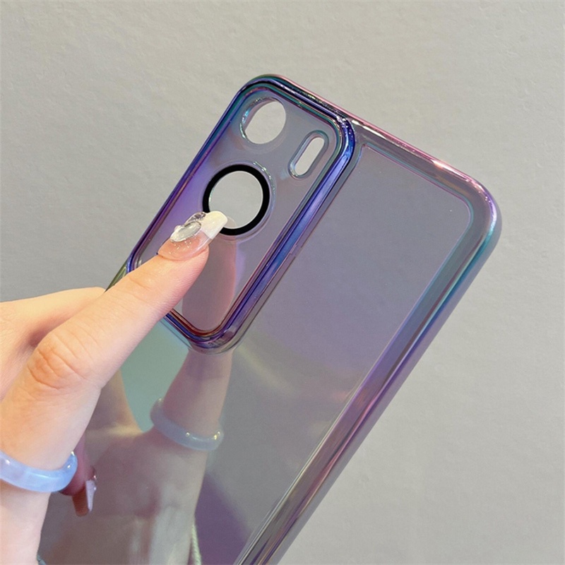 Dành Cho Huawei P60 P50 P30 P20 P40 Pro Matte Ốp Lưng Silicon Trong Suốt Bảo Vệ Ống Kính Máy Ảnh