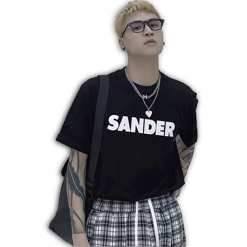 Áo thun Stee Cổ tròn Oversize SANDER ICVCVNI  Unisex Menwear Cotton