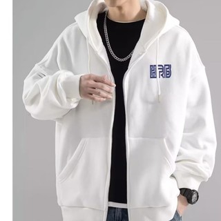 Áo khoác hoodie nỉ dành cho nam màu xám đậm mùa xuân thu mới hợp thời trang