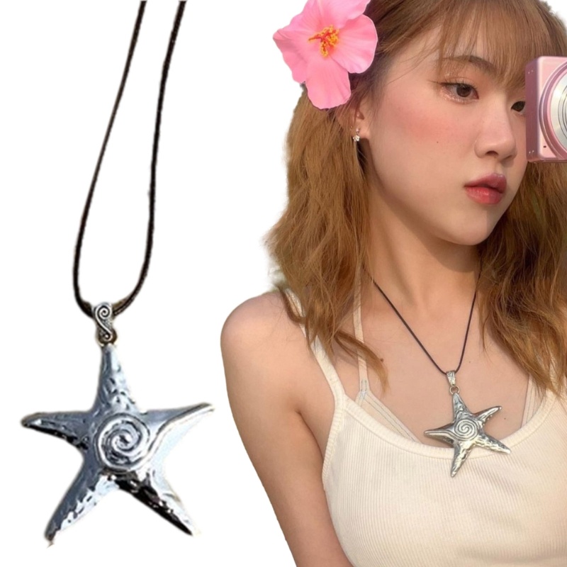 Coo Thanh Lịch Sao Biển Choker Mặt Dây Chuyền Vòng Cổ Thời Trang Choker Cổ Trang Sức Nữ