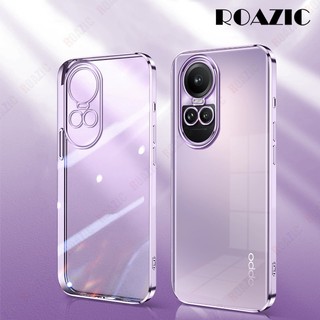 Dành Cho OPPO Reno 13 12 11 10 11F 12F 13F 4G 5G Pro 5G 10 Pro Plus Pro + 5G Vỏ Điện Thoại Sang Trọng Mạ Cạnh Trong Suốt Vỏ Silicon Mềm Chống Sốc Trong Suốt