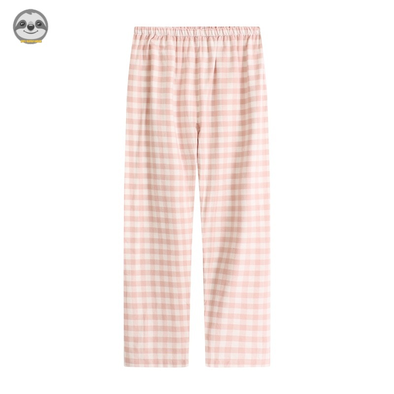 Quần Pijama Vải flannel / cotton Kẻ Sọc Caro Phong Cách muji Nhật Bản Mặc Ở Nhà / Ngoài Trời Cho Nam Và Nữ