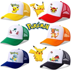 Mũ Lưỡi Trai Phối Lưới Thoáng Khí Họa Tiết Hoạt Hình pikachu Phong Cách hip hop Cho Bé