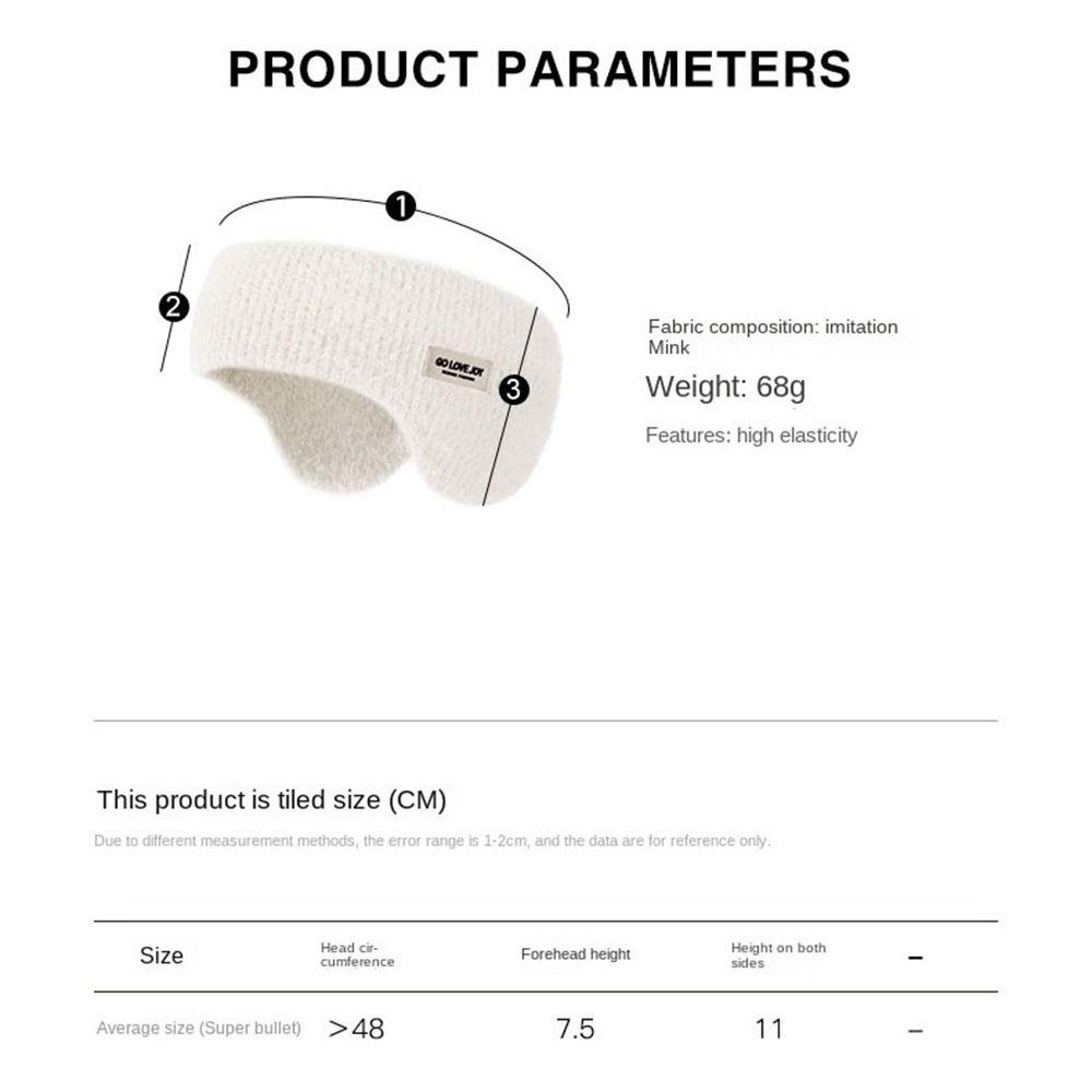 YMIFI Head Worn Earmuffs, Máy hâm nóng tai chống gió Dệt kim ấm áp Earmuffs, Vỏ tai Bảo vệ lạnh Dây buộc tóc mùa đông