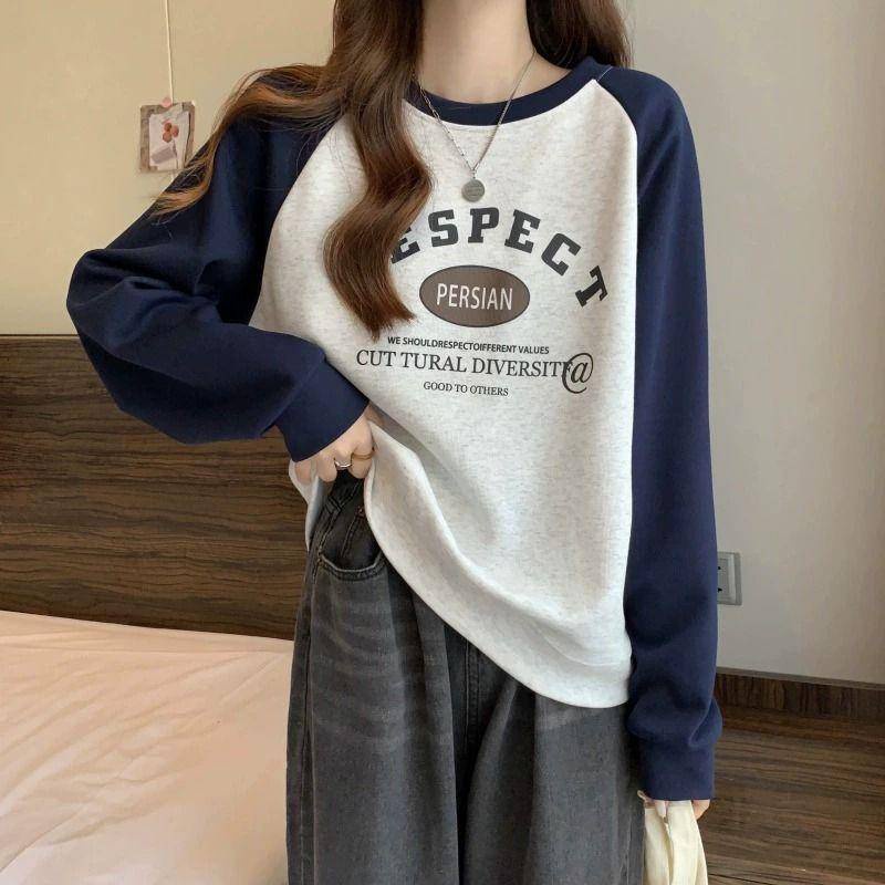 Áo Thun Sweater Tay Dài Thời Trang Mùa Thu Cho Nữ