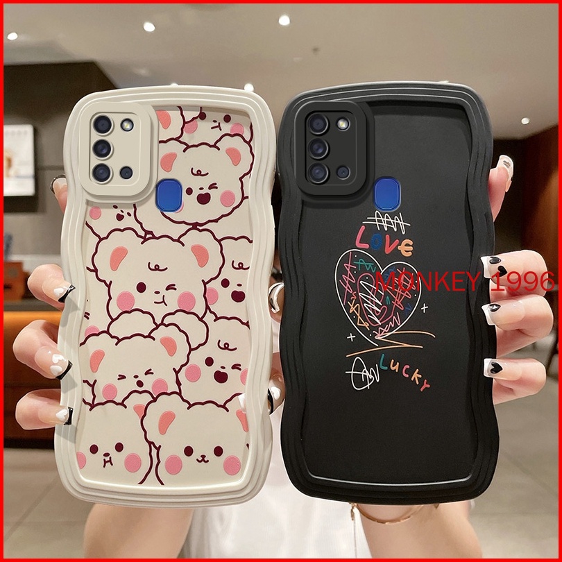 ốp lưng Samsung A21S Ốp Điện Thoại tpu Mềm Chống Rơi Họa Tiết Hoạt Hình Cho a21s klq