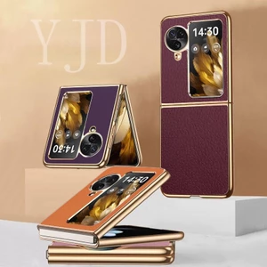 Bao Da Điện Thoại Nắp Gập Siêu Mỏng Mạ Điện Chống Sốc Cho oppo find n3 / oppo find n3 Ốp