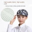 Mũ đầu bếp ESSENCEH, Dịch vụ thực phẩm Cotton Mũ làm việc chống bụi, Phụ kiện in vải kèm tóc Nấu ăn Mũ vệ sinh Nhà hàng khách sạn