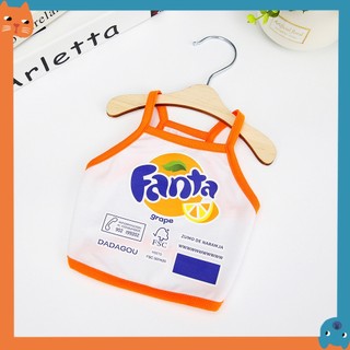 Mới Thú Cưng Soda Quần Áo Chó Sling Quần Áo Thú Cưng Quần Áo Chó Xuân Hè Quần Áo Mèo Quần Áo Thú Cưng