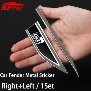 FENDER Logo 3d Bằng Thép Không Gỉ Gắn Cửa Xe Hơi Thể Thao toyota gr sport gazoo rush wish corolla Crossveloz yaris ativ