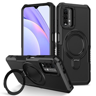 Dành Cho Redmi 9T POCO M3 Ốp điện thoại Có Giá Đỡ Nhẫn PC Cứng Lưng Mềm TPU Edge Quân Sự Cấp Chống Rơi Chống Sốc Mỏng Bao