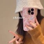 Ốp lưng IPhone Kitty màu hồng dễ thương Hàn Quốc Vỏ áo khoác mùa đông IPhone 14 Pro Max Vỏ túi khí cao cấp IPhone 11 Vỏ bảo vệ máy ảnh dày cho IPhone 16 15 14 13 12 11 Pro Max