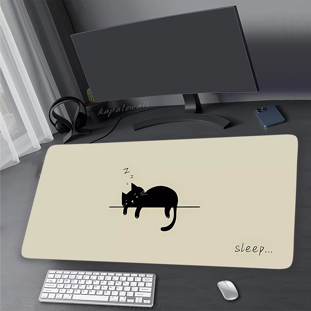 Kawaii Mèo Dễ Thương Miếng Lót Chuột Văn Phòng Tại Nhà Mousepad Bàn Cao Su Thảm Bàn Phím Miếng Lót Chơi Game Thiết Lập Phụ Kiện Chuột Thảm 900x400mm