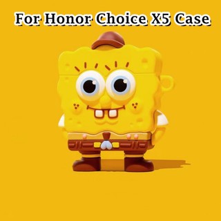 [imamura] Dành cho Ốp lưng Honor Choice X5 Dòng phim hoạt hình hợp thời trang Vỏ tai nghe silicon mềm