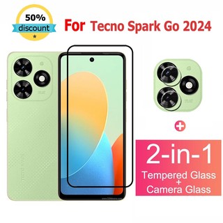 cường lực Tecno Spark Go 2024 Kính Cường Lực Bảo Vệ Màn Hình Cho Tecno Pova Neo 3 2 4 5 Pro Camon 20 Pop 8 5G Glass Film Camera Protector